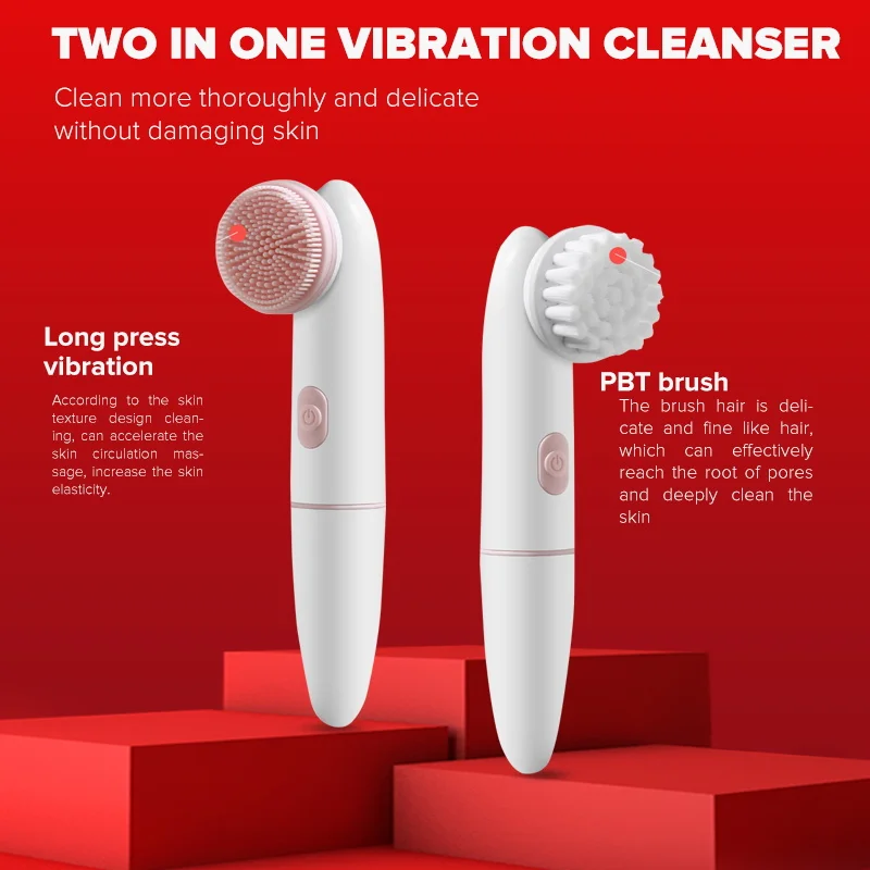 Electric Face Cleanser Facial Cleansing Skin Care Brush Face Vibrating Massager Deep Cleaning Brush for Masks Skin Care - Image 3