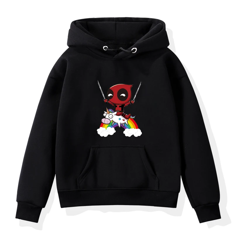 Hoodies 16 Толстовки с капюшоном для мальчиков и девочек; детские зимние плотные толстовки с единорогом; Повседневная Толстовка с капюшоном для малышей; Бархатные Топы; костюм - Цвет: Hoodies 16