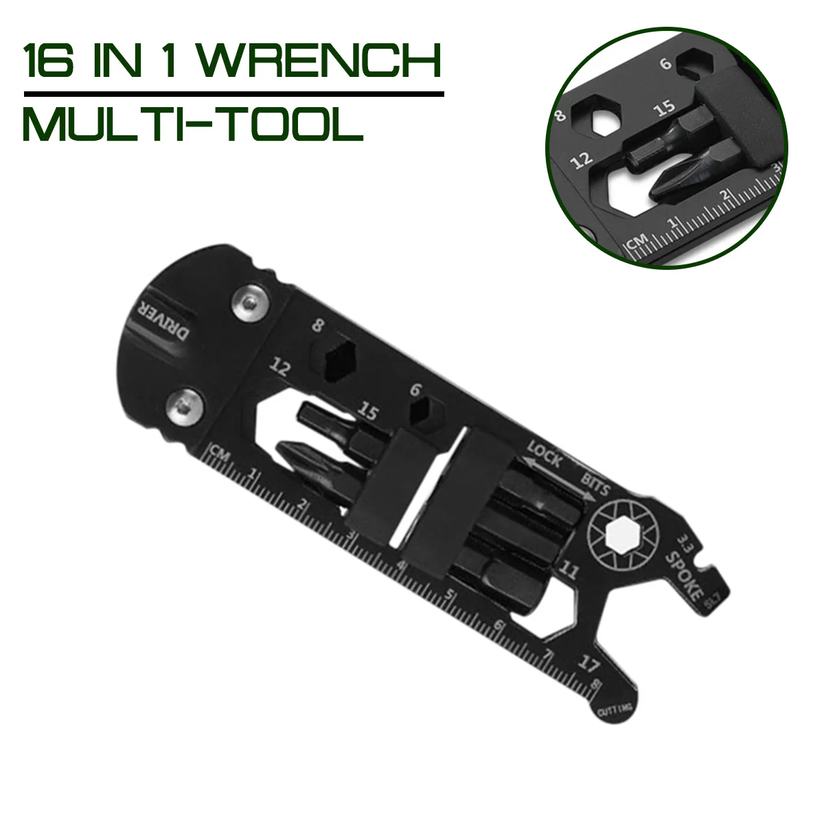 16 In 1 Wrench EDC Tools Kit Portable Mini Multi tool Universal Bicycle