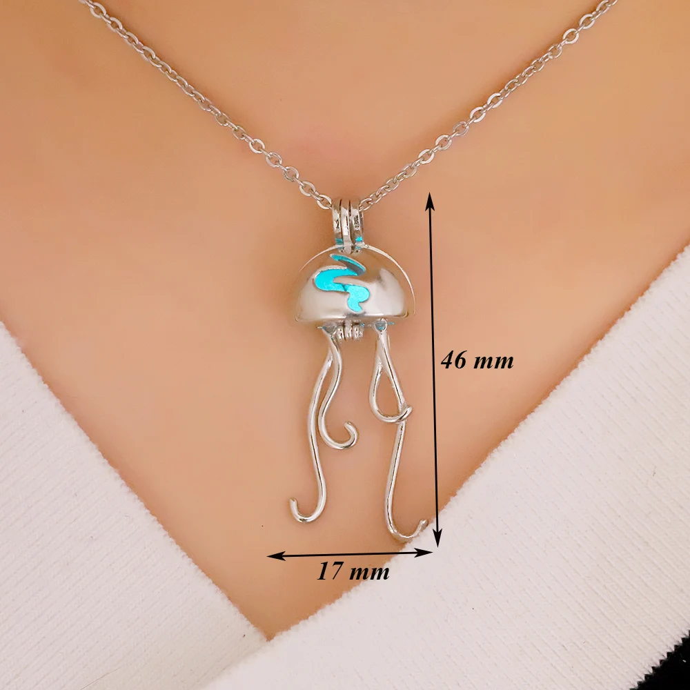 2020 Новый Ангел цепь Bola Медузы Подвески клетка мода камень кулон ожерелье