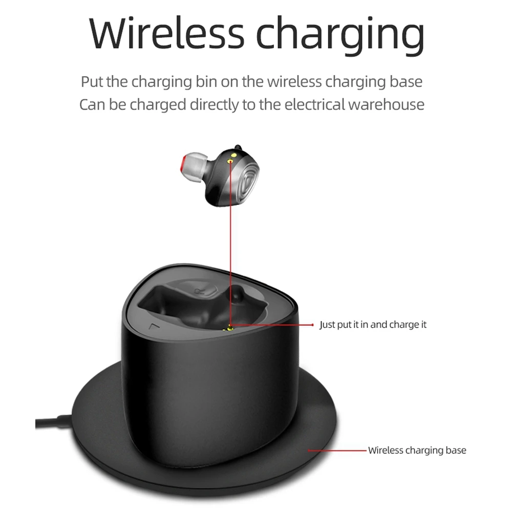 D06 водонепроницаемые наушники, беспроводные наушники, Bluetooth гарнитура, высокое качество звука для iPhone 11, Интеллектуальные Bluetooth наушники