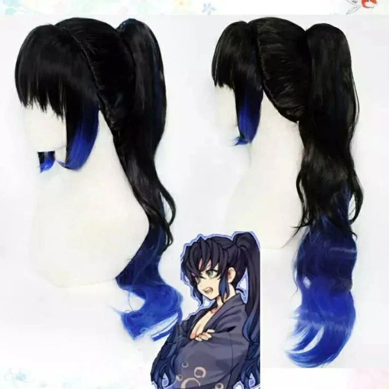 DIOCOS Demon Slayer kimetsu no yaiba Tanjirou Zenitsu Inosuke, парики для косплея, для мужчин и женщин, длинные волосы - Цвет: Inosuke wig B