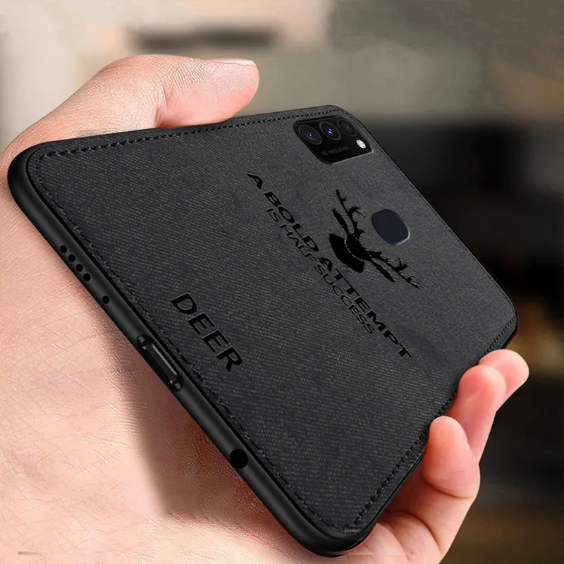Phone Case for Samsung M21 M30s M31 Shockproof Soft Cloth Fabric Silicone Galaxy M30 S | Мобильные телефоны и аксессуары