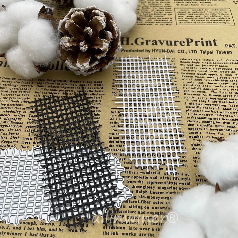 

Woven grid Allinwiner Metal Cutting Dies DIY for Scrapbooking Album Paper Cards Decorative Crafts Embossing Die Cuts Handmade