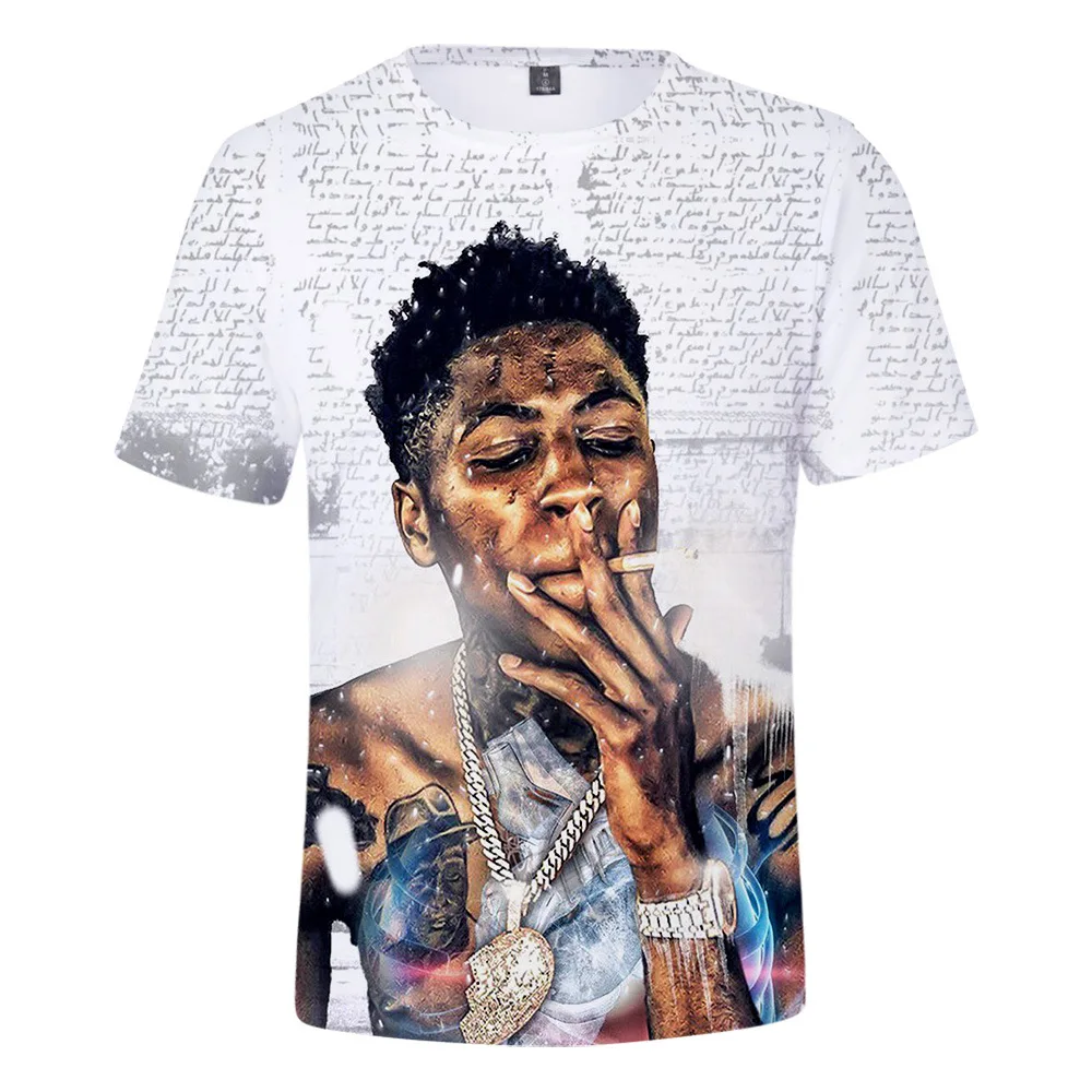 Хип хоп рэпер YoungBoy никогда не ломается снова футболка Camisetas Hombre 3D печать