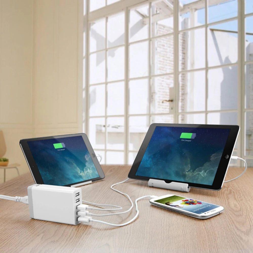 Смарт Мульти USB зарядное устройство 5 Путешествия стены адаптер 40 Вт 5В 8А США/ЕС/AU