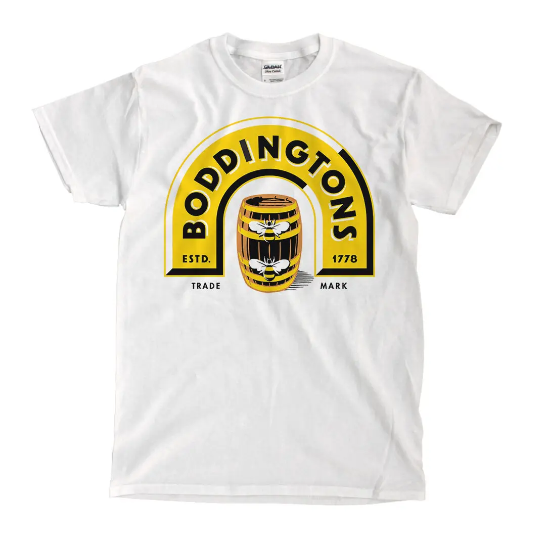 Boddingtons Эль для паба Логотип Белая футболка доставка быстро! Высокое качество!| |