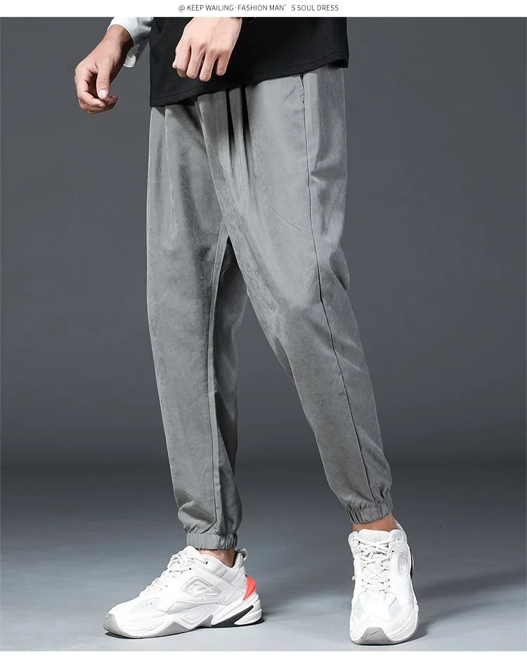 Zongke Solid Pants Men Joggers Trousers Men Pants Streetwear Sweatpants Harem Pants Men Trousers XXXL Hip Hop Autumn New