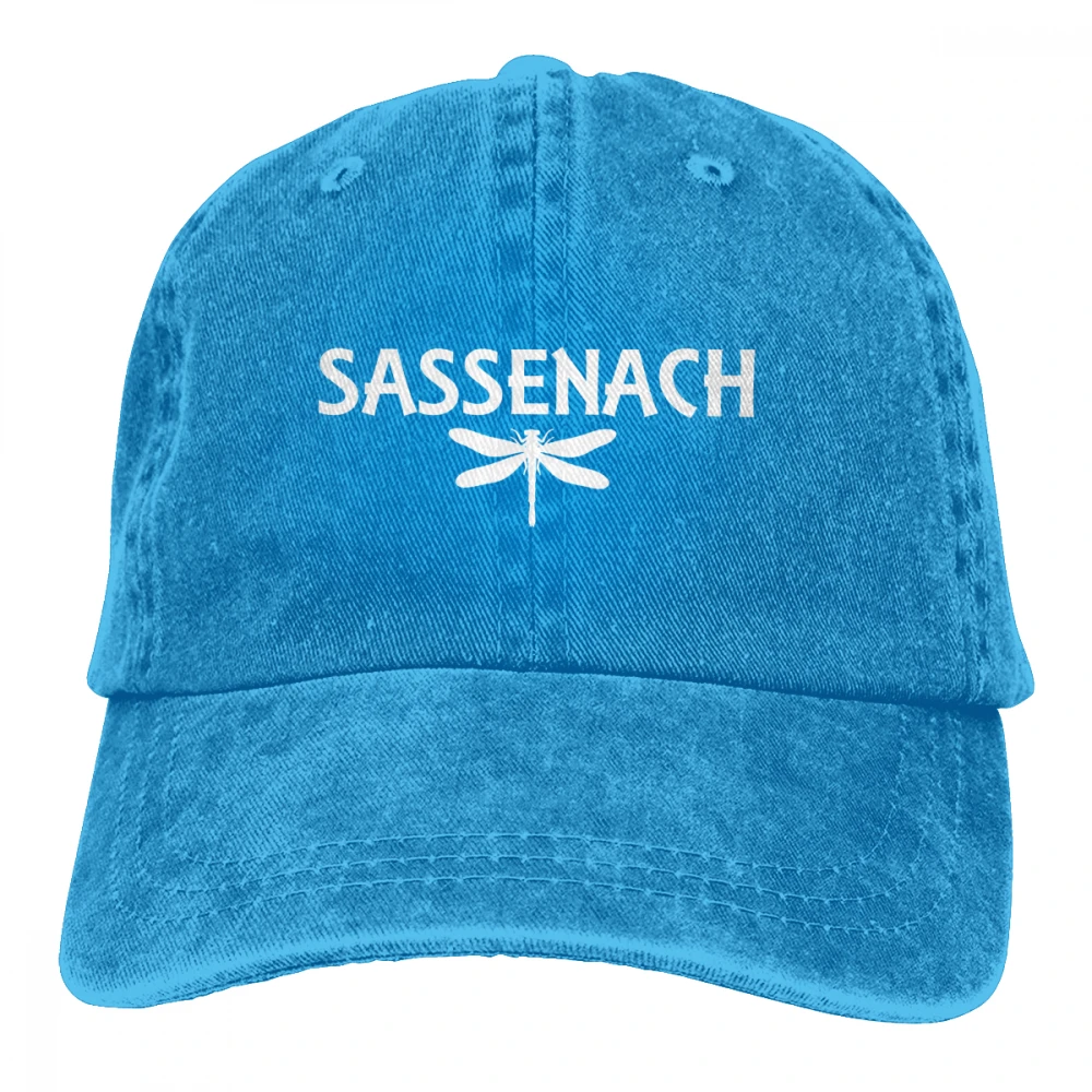 Sassenach Стрекоза Casquette черный унисекс Мужские Женские джинсовые бейсболка с ремешком кепки Регулируемый Гольф папа шляпа