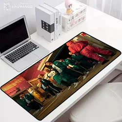 Jogo de squid computador almofada de mesa mouse acessórios de borracha tapete mousepad empresa computador gamer tapete mausepad teclado anime portátil