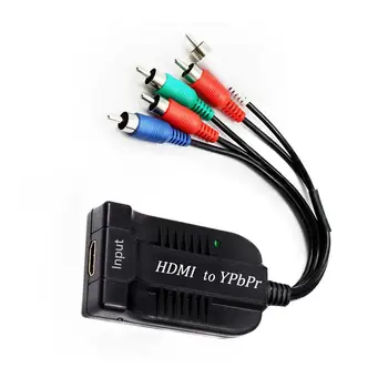 

HDMI to Ypbpr Converter 1080P HDMI to Component Video Audio Converter 5RCA Scaler Out Female to Male for STB PS3 PC to Projector