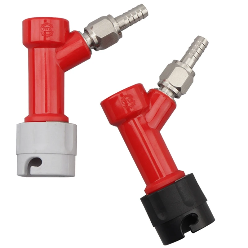 

ELEG-2Pcs 1/4 Tall Pin Lock Corny Keg Gas / Liquid Pin Lock Home Brew Keg Plastic Quick Disconnect Swivel Nuts + Pin Lock Discon