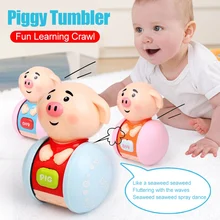 Игрушки для новорожденных, милый поросенок, погремушки, неваляшка, куклы, детские игрушки, сладкий колокольчик, музыка, Обучающие игрушки, подарки