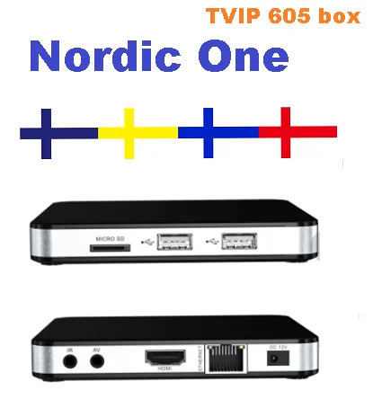 Приставка Tvip605 nordic one Nordic Amlogic S905X система android и Linux двойная телевизионная