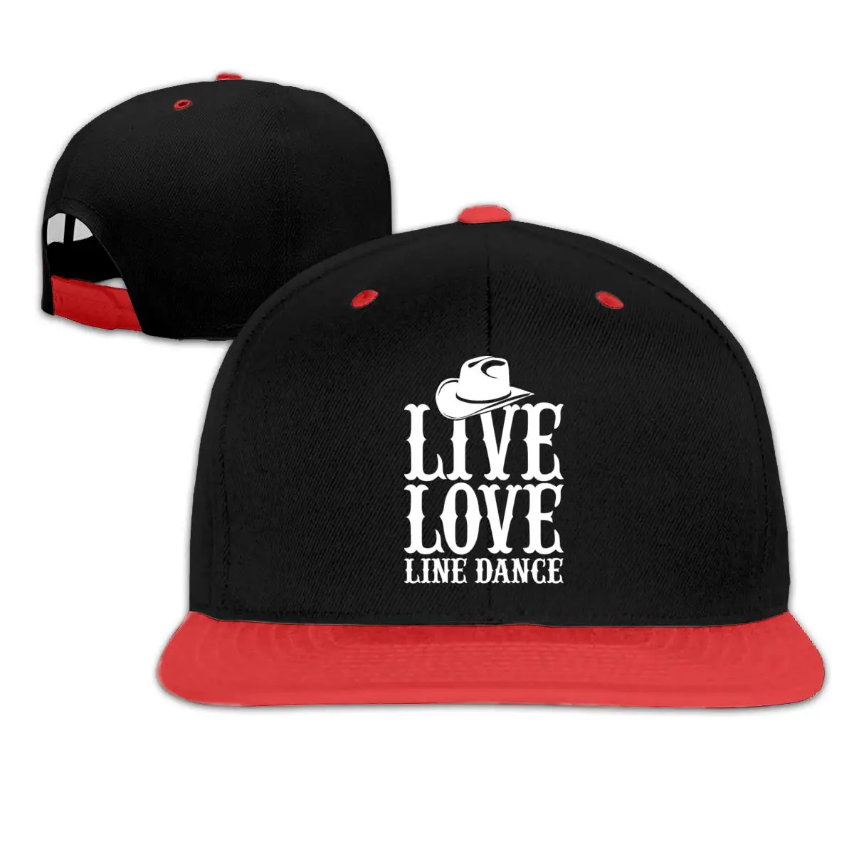 Live Love LINE Dance регулируемая детская хип-хоп бейсболка Snapback головные уборы для мальчиков и девочек красного цвета