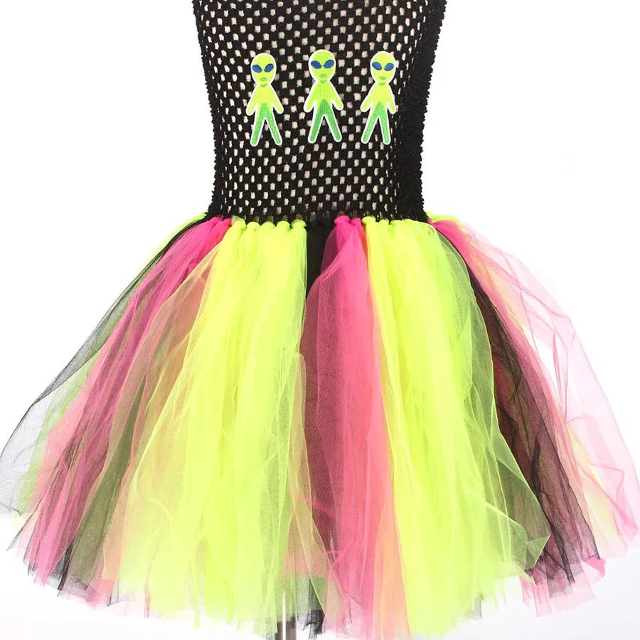 Alien Space Inspired Girl Tutu Costume Dress Holiday Pageant Birthday Halloween Girls Dress Party Princess Kids Fancy Clothes (13)