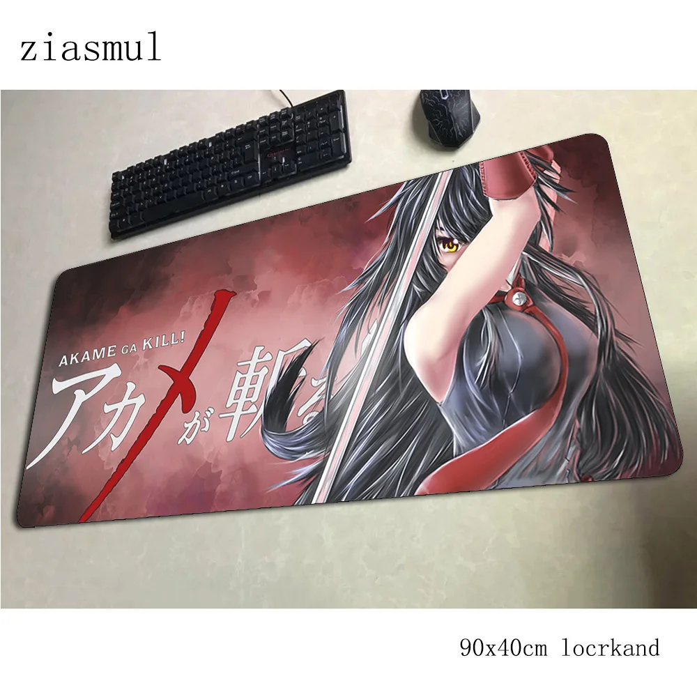 Коврик для мыши akame ga kill игровой коврик в стиле аниме 90x40 см ноутбука настольного