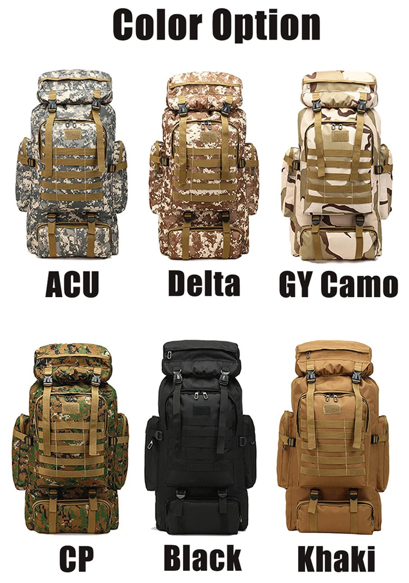 Водонепроницаемый Тактический Рюкзак Molle Camo, военный армейский походный рюкзак для кемпинга, рюкзак для путешествий, спортивная сумка для альпинизма на открытом воздухе