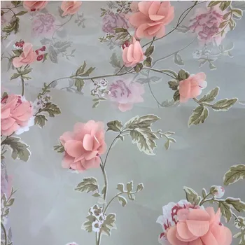 

Apparel Sewing Organza Fabric for Dress,African Chiffon Flower Curtain Fabrics,Lace Embroidered Diy Butterfly Cloth,Width 130cm