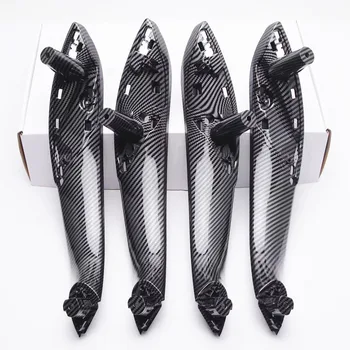 

Interior Door Carbon Fiber Color Pull Handle inside Trim For BMW 3 F30 F31 F32 F33 carbon fiber color interior handle cover