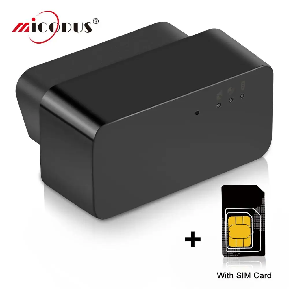 MiCODUS OBD2 Car Tracker Mini GPS Tracker With SIM Card MV22 Free