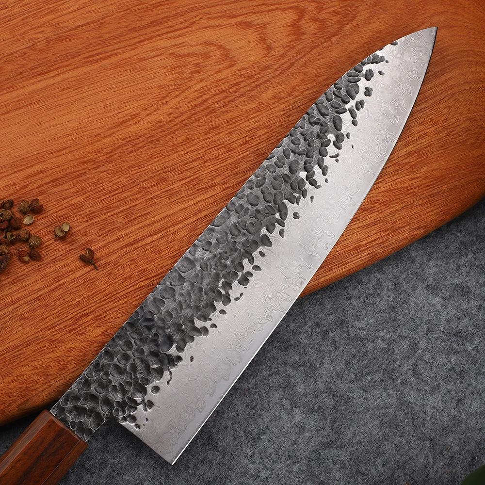 67-layer Damascus Steel Chef's Knife Japanese VG10 Steel Kitchen Knife  'tsunami' 8 Damascus Blade -  Finland