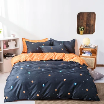 

Solstice Cartoon Diamond Starry Sky Bedding Sets A/B Double-sided Bed Linen Duvet Cover Quilt Cover Bed Sheet Pillowcase RU Size