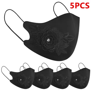 

Anti-dust Reusable Mouth Cloth Embroidery Maske Summer Ice Skating Double Maska Filters Protection Maske Safety Prevent Mascaras