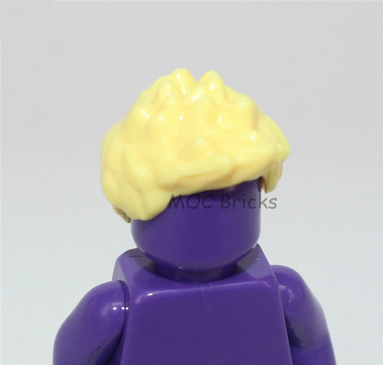 1010D 10 шт./лот кубики Moc DIY фигурки части мужские волосы Мини Аксессуары для кукол развивающие строительные блоки игрушки для детей рождественские подарки - Цвет: 1010D