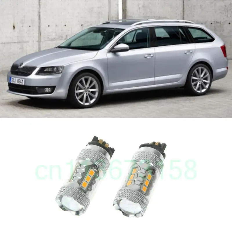 

Canbus Error Free PW24W PWY24W LED Front Turn Signal Lights For 2013-up Skoda Octavia 3 III