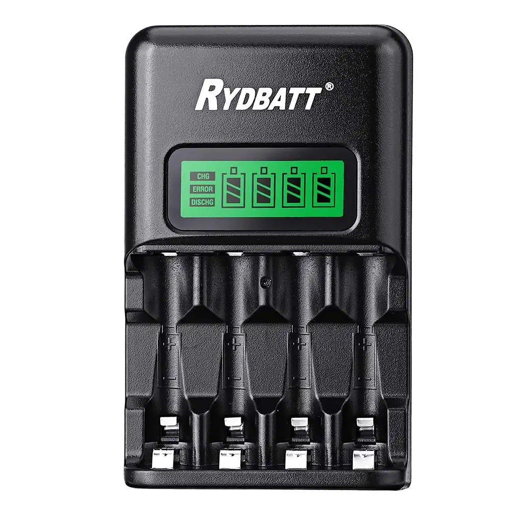 RYDBATT JBC03-11 4 слота ЖК-дисплей смарт-зарядное устройство для батареи AA AAA RC Дрон модели RC автомобильное зарядное устройство для лодки