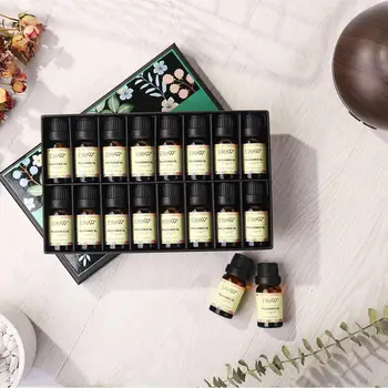 

Elite99 Fragrance Oils Gift Box Set 16 Pieces/lot Pure Essential Oil Aromatherapy Diffuser White Musk Parma Violet Jasmine Oil
