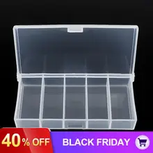 Пластиковая прозрачная 5 сетка рыболовная Коробка Приманка свинцовые крючки Соединительный Чехол Инструменты для сбора