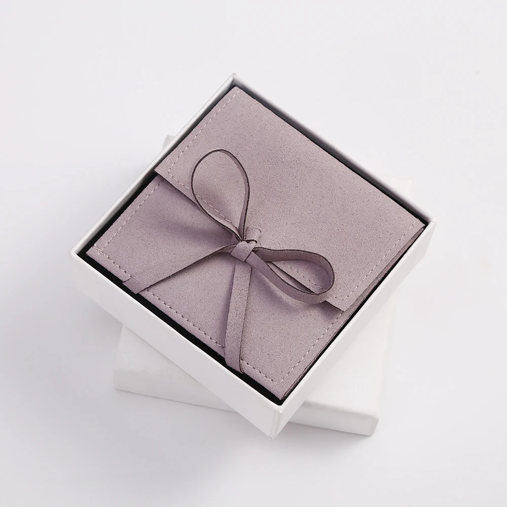 Microfiber Jewelry Bag for Earrings Necklace Christmas Jewellery Wedding Presents Velvet Gift Pouches Package Can Personalized