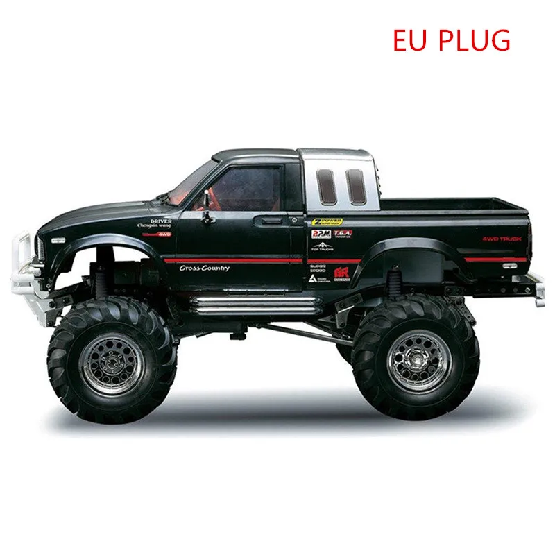 black EU plug HG P407 гоночный автомобиль 1/10 2,4 ГГц беспроводной пульт дистанционного управления альпинистский автомобиль 4WD 3CH ралли RC автомобиль Высокое качество ударопрочный RC автомобиль RTR - Цвет: black EU plug