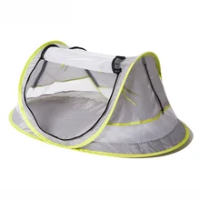 Высокое качество портативный складной детская кроватка Путешествия Пляжная кровать сетка палатка от комаров УФ Защита от солнца