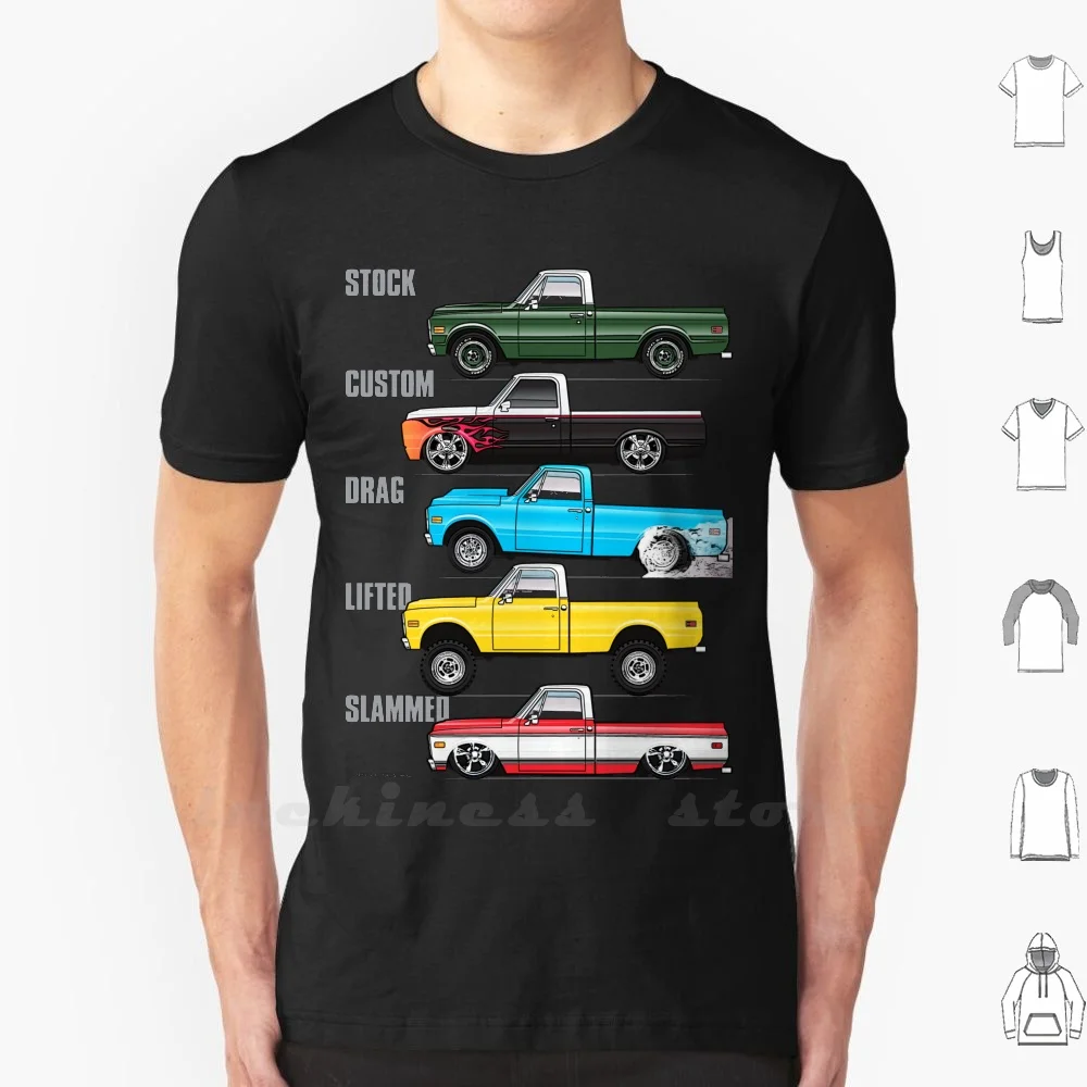 69 - 72 Chevy C 10 Универсальная футболка большого размера 1969 70 1970 71 1971 1972 Chevrolet пикап C10 |