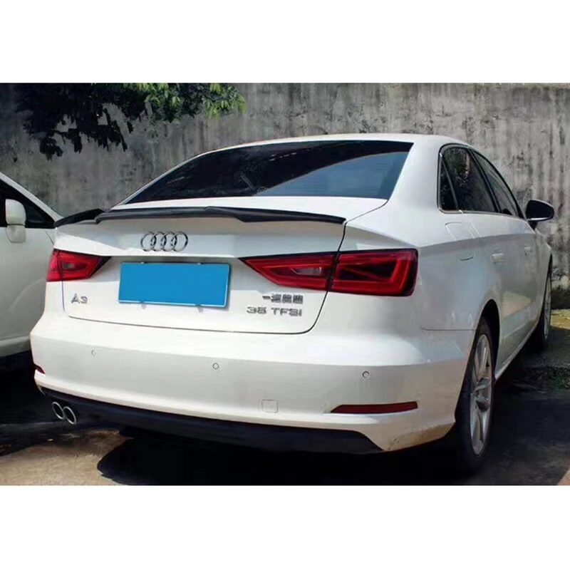 

High-quality carbon fiber spoiler For Audi A3 S3 lip shape car 4 doors 2014 2015 2016 2017