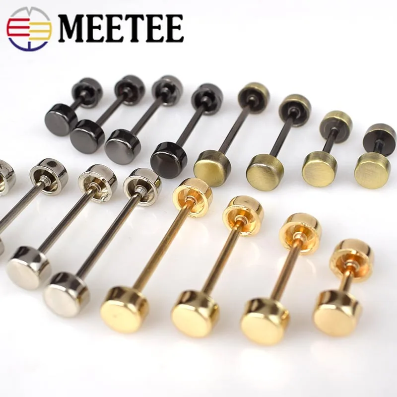 Металлические пряжки Meetee для сумок 5 шт. съемная колесная пряжка застежка