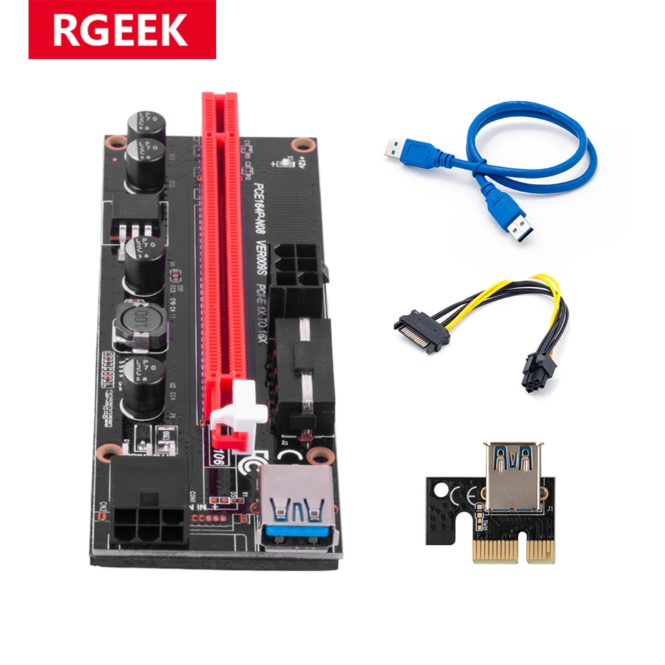 VER009 USB 3.0 PCI-E Riser VER009S Express 1X 4X 8X 16X Extender Riser