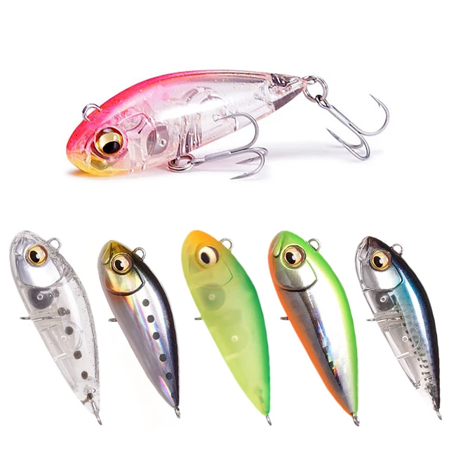 1 Pcs 41mm 3.7g Sinking Fishing Vib Whiriling Movement Pencil Lure  Artificial Hard Bait Bass