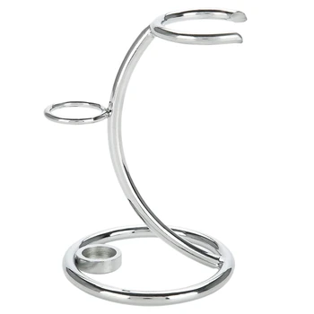 

Hot Universal Shaving Brush Stand Simple Metal Safe Razor and Brush Holder Stand Shaver Kit Organizer for Men