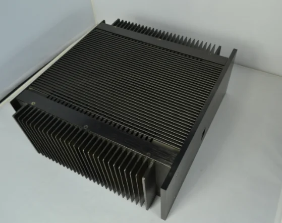4015 black Full aluminum power amplifier chassis big heatsink enclosure class A AMP box