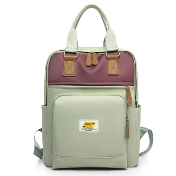 

Backpack For Women Nylon Waterproof Backpack Shoulder Bag 2020 Pure Color Laptop Computer Backpack For Teenagers Male School Bag