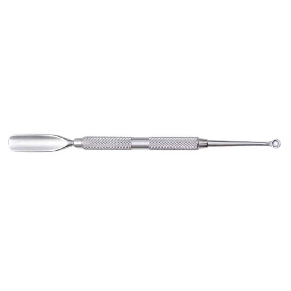 

Spoon-shaped Dual-ended Pedicure Nail Silver Dead Skin Tools Remover Salon Cuticle Pusher Home Cleaner Portable Stainless Steel