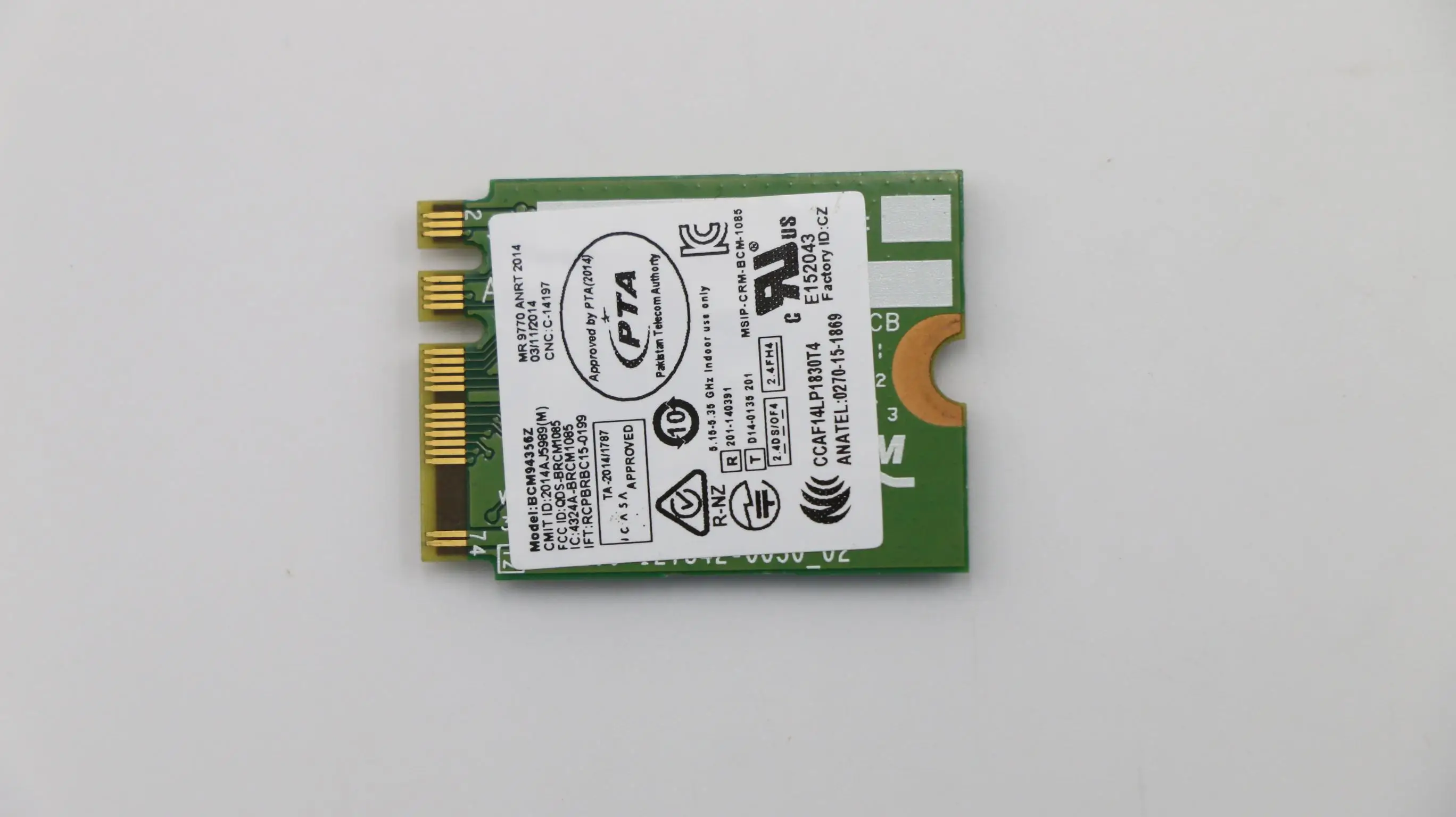 Lenovo Thinkpad L460 L560 P50S T460 T460S T460P T560 BCM94356 NGFF 802.11AC 867Mbps WIFI+Bluetooth 4.1 Wireless Card 00JT479 | Компьютеры