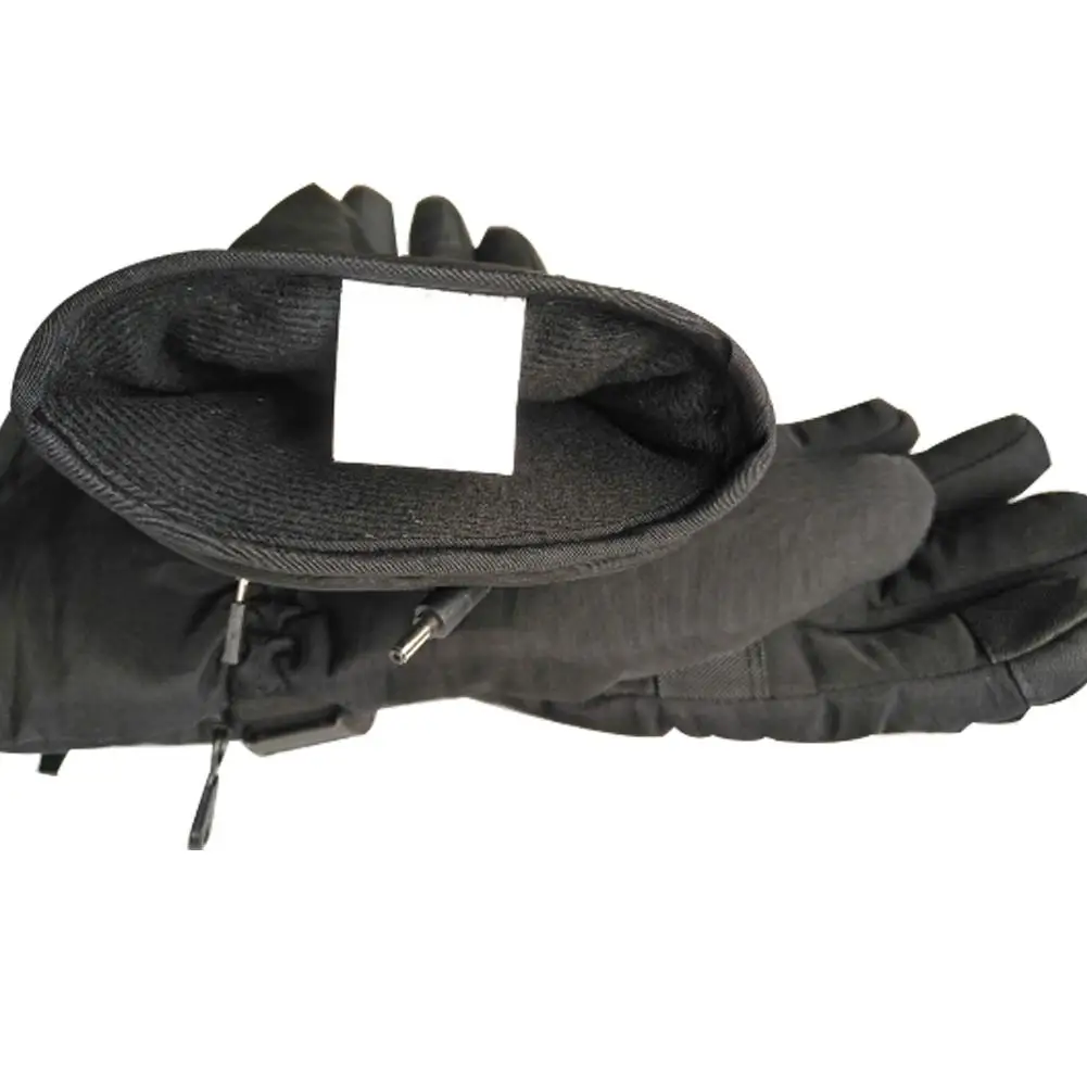 1 пара водонепроницаемых теплые перчаток с питанием для мотоцикла, охоты, зимние теплые(две платы для зарядки, usb-кабель для зарядки