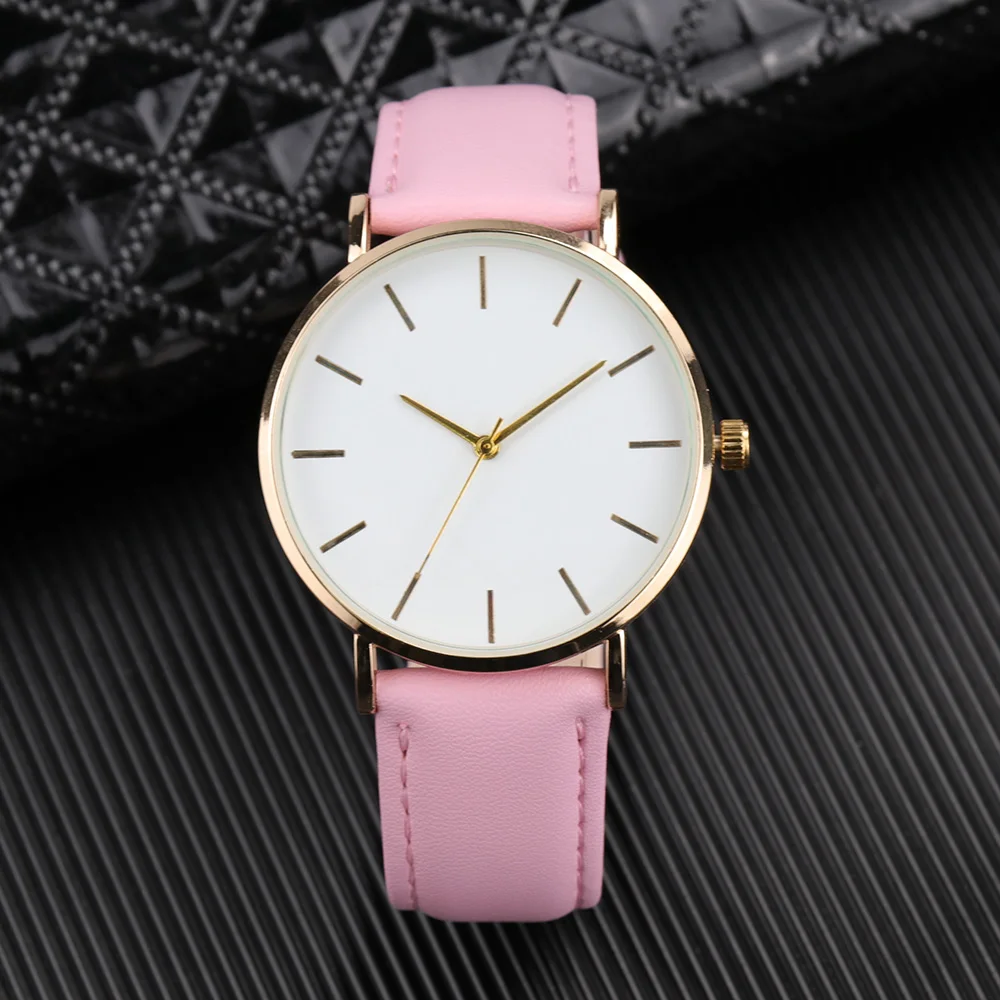 

New Fashion Women Watches Simple Leather Ladies Casual Dress Quartz Gift Clock Montre Femme Relojes Mujer Female