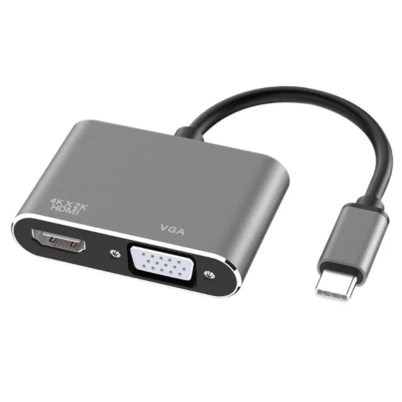 style 1 Многопортовый TYPE-C конвертер HDMI/VGA совместимый практичный лаконичный usb-адаптер преобразования - Цвет: style 1