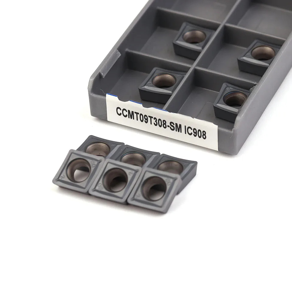 Токарный инструмент, твердосплавная пластина CCMT09T304 SM IC908, CCMT 09T304, для токарного станка